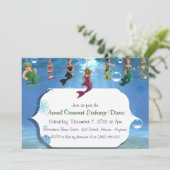 Unter dem Meeresschmuckstück Börse Einladungen (Stehend Vorderseite)