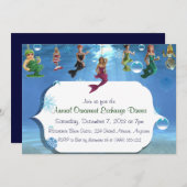 Unter dem Meeresschmuckstück Börse Einladungen (Vorne/Hinten)