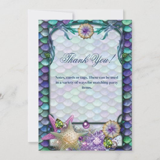 Unter dem Meeresschutzkarte Einladung (Vorderseite)