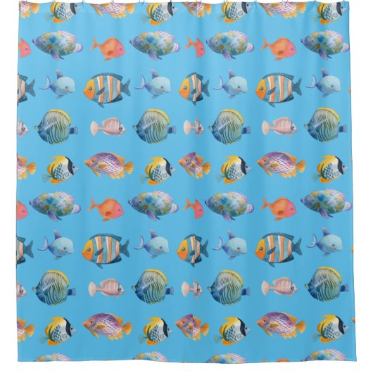 Unter dem Meeresschutzmuster Duschvorhang (Vorderseite)