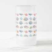 Unter dem Meeresschutzmuster Mattglas Bierglas (Mittel)