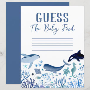 Unter dem Meeresschutzschild die Baby Food Games