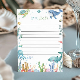 Unter dem Meeresschutzschild Geburtstagszeit Kapse Dankeskarte