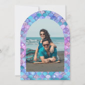 Unter dem Meeresspiegel Lila Meerjungfrau-Arch-Bra Einladung (Rückseite)