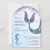 Unter dem Meeresspiegel Lila Meerjungfrau-Arch-Bra Einladung (Vorderseite)