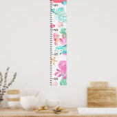 Unter dem Meeresspiegel Niedlich rosa Aquamarines Poster (Küche)