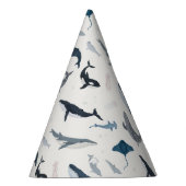 Unter dem Meeresspiegel Party Zubehör für Blauen W Partyhütchen (Rechts)