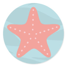 Unter dem Meeresstar-Aufkleber