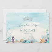 Unter dem Meeresstrand Quinceñera Save the Date (Rückseite)