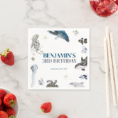 Unter dem Meereswald leben Geburtstag Serviette (Beispiel)