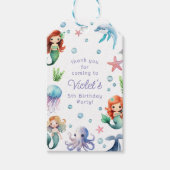 Unter dem Meereswasser Meerwassermädchen Geburtsta Geschenkanhänger (Vorderseite)