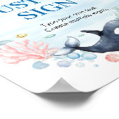 Unter dem Meereswasser-Party benutzerdefiniertes T Poster (Ecke)