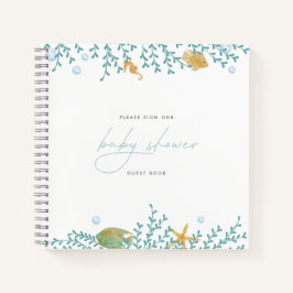 Unter dem Meereswasser Wasserfarben Wassersportbuc Notizblock