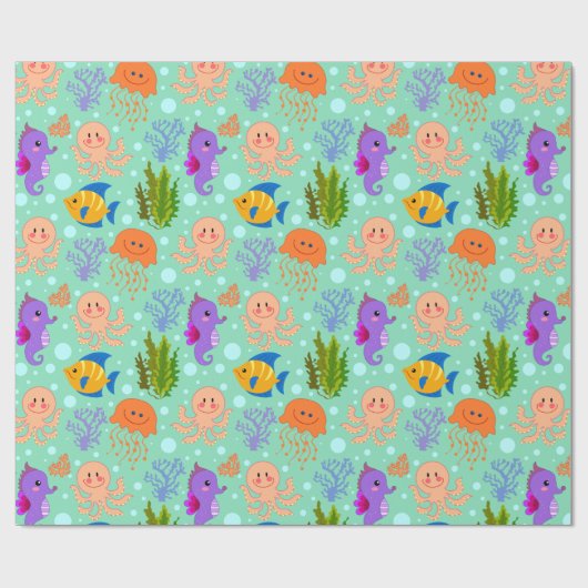 Unter dem Meerglühpapier, 30" x 6' Geschenkpapier (Flach)