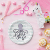 Unter dem Meerkraken-Papier-Teller Pappteller (Party)