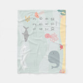 Unter dem Meilenstein der Freunde des Meeres Fleecedecke (Vorderseite)