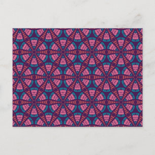 Unter dem Mikroskop - Abstrakt geometrischer Berei Postkarte
