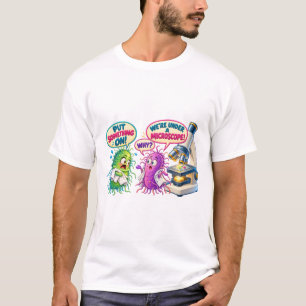Unter dem Mikroskop – Lustige Mikrobiologie Bakter T-Shirt