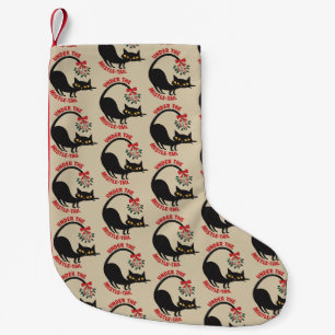 Unter dem Mistelzweig Catmas Retro-Mittelcentury-K Kleiner Weihnachtsstrumpf