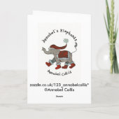 Unter dem Mistelzweig Feiertagskarte (Rückseite)