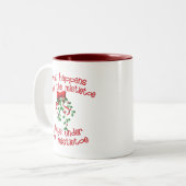 Unter dem Mistelzweig Zweifarbige Tasse (Vorderseite Links)