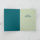 Unter dem Mistletoe Feiertagskarte (Innenseite)