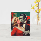 Unter dem Mistletoe Karte (Gelbe Blume)