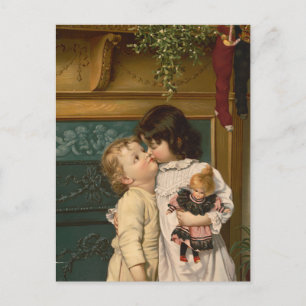 Unter dem Mistletoe   Knapp & Co. Postkarte