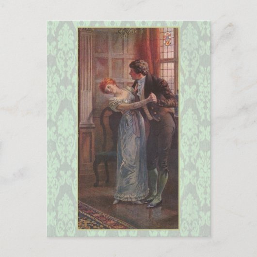 Unter dem Mistletoe Postkarte (Vorderseite)