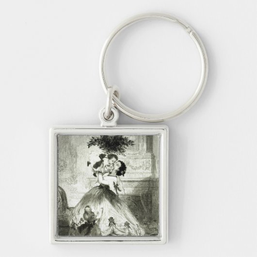 Unter dem Mistletoe Schlüsselanhänger (Vorne)