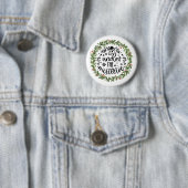 Unter dem Mistletoe Watercolor Kranz Button (Beispiel)