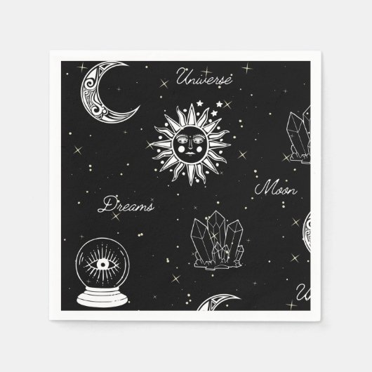 Unter dem Mond Celestial Napkins Serviette (Vorderseite)