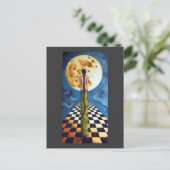 Unter dem Mond Postkarte (Stehend Vorderseite)