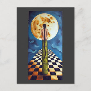 Unter dem Mond Postkarte