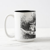 unter dem Mond Zweifarbige Tasse (Links)