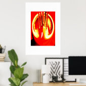Unter dem Motto "Feuerkunst" Poster (Heimbüro)