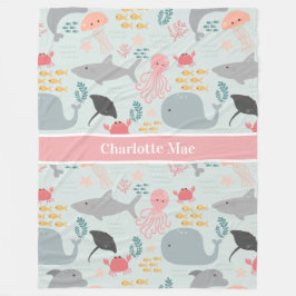 Unter dem Motto "Freunde des Meeres" Fleecedecke