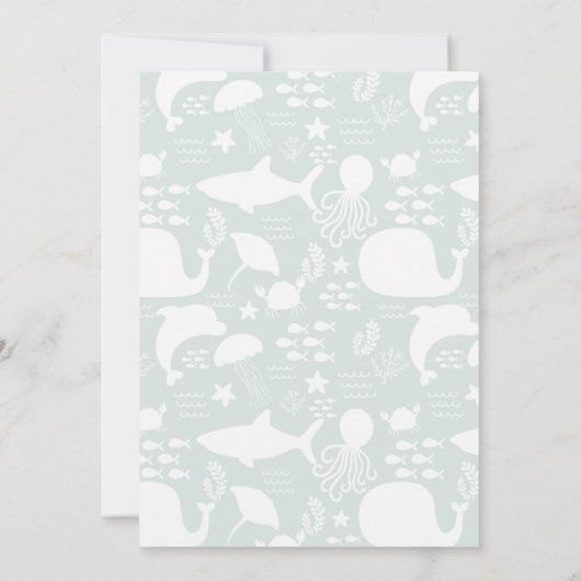 Unter dem Muster der Freunde des Meeres Einladung (Rückseite)