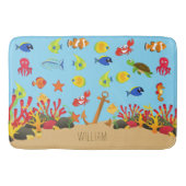 Unter dem Namen "Seefische und Anchor-Kid" Badematte (Vorderseite)