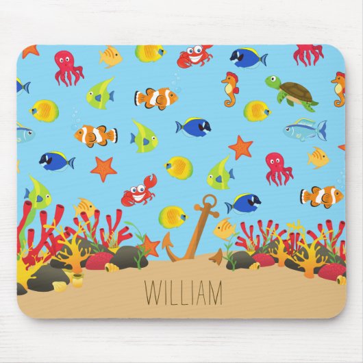 Unter dem Namen "Seefische und Anchor-Kid" Mousepad (Vorne)