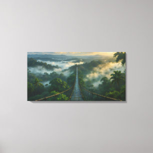 Unter dem Nebel eine geheime Stretchelkanvas Print Leinwanddruck
