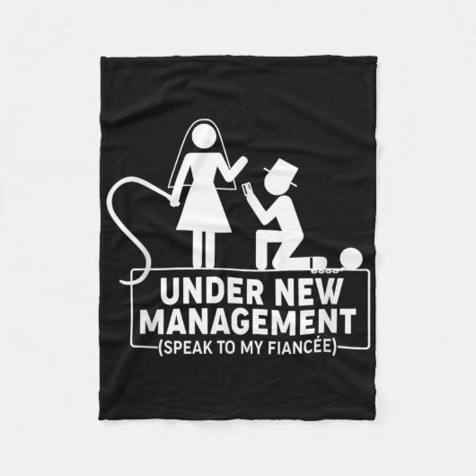 Unter dem neuen Management-Bachelor-Party-Favorite Fleecedecke (Vorderseite)