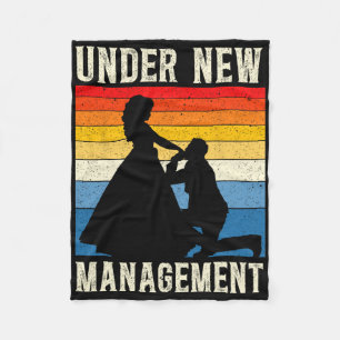 Unter dem neuen Management Groom Wedding Bachelor  Fleecedecke