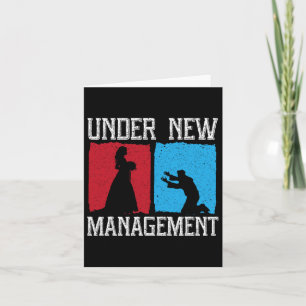 Unter dem neuen Management Groom Wedding Bachelor  Karte