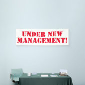 Unter dem neuen Managenbanner Banner (Messeveranstaltung)