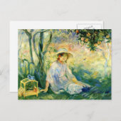 Unter dem Orangetree von Berthe Morisot Postkarte (Vorne/Hinten)