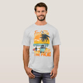 Unter dem Palms Retro Beach T-Shirt (Vorne ganz)