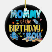 Unter dem Party Birthday Fish Aquarium Keramik Ornament (Hinten)