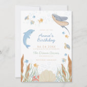 Unter dem Party des Kindergeburtstags Einladung (Vorderseite)