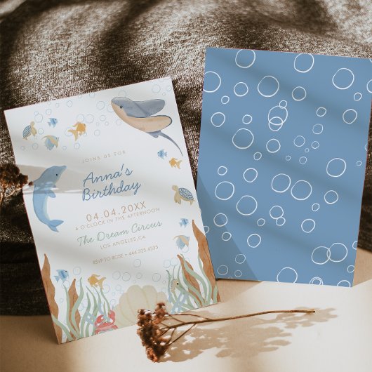 Unter dem Party des Kindergeburtstags Einladung